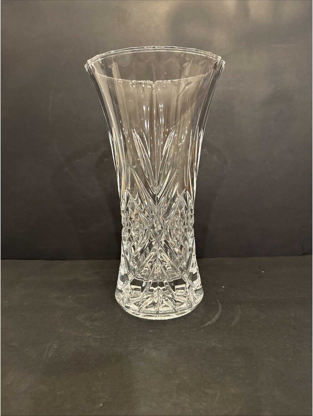 Galway Crystal 11.75” Vase  Clear Cut Heavy Vase